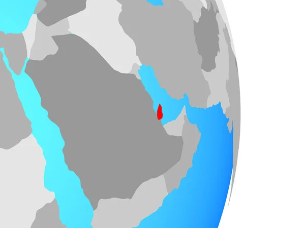 Катар Простий Політичних Земної Кулі Ілюстрація — стокове фото