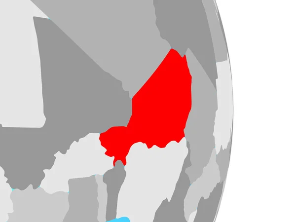 Niger Semplice Globo Politico Illustrazione — Foto Stock