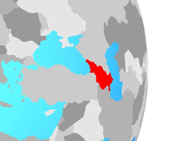 Regio Van Kaukasus Eenvoudige Politieke Wereldbol Illustratie — Stockfoto