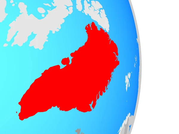 Greenland Simple Political Globe Illustration — Stock Photo, Image