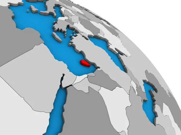 Ciprus Egyszerű Kék Politikai Földgömb Illusztráció — Stock Fotó