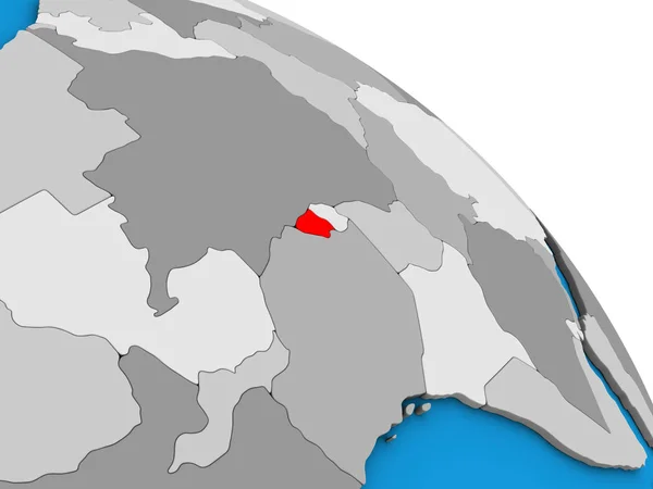 간단한 지구에 부룬디입니다 일러스트 — 스톡 사진