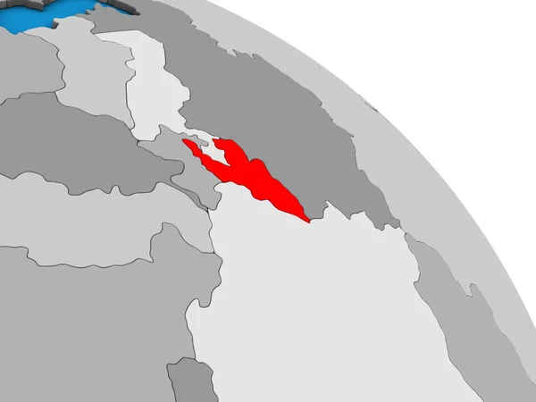 Киргизстан Простий Синій Політичних Моделі Землі Ілюстрація — стокове фото