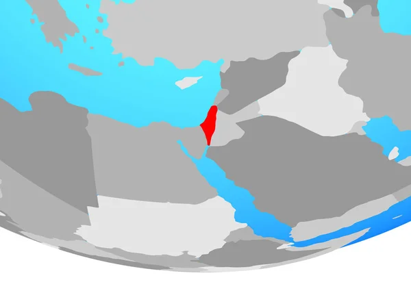 Ізраїль Простий Політичних Земної Кулі Ілюстрація — стокове фото