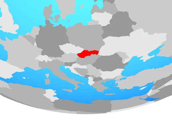斯洛伐克在简单的政治世界上 — 图库照片