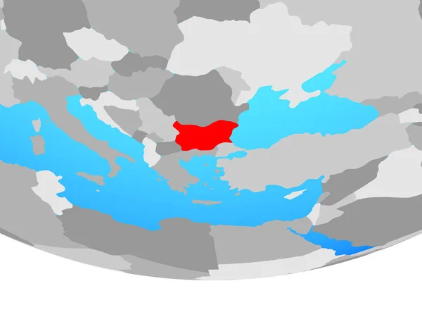 Βουλγαρία Απλή Πολιτική Σφαίρα Απεικόνιση — Φωτογραφία Αρχείου