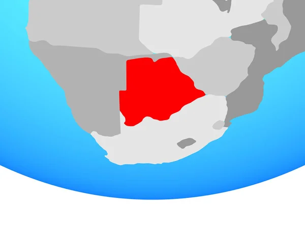 Botswana Simple Political Globe Illustration — Stock Photo, Image