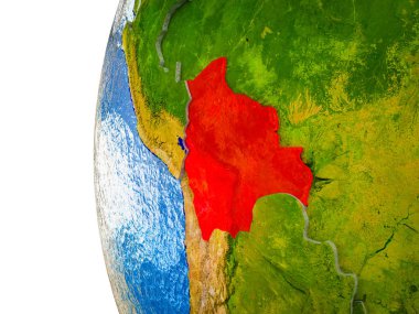 Asean üye devletler görünür ülkeler ve sulu okyanusların 3d dünya üzerinde vurgulanır. 3D çizim.