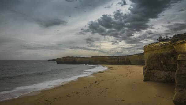 Timelapse Vigia Cênica Great Ocean Road Victoria Austrália Uma Das — Vídeo de Stock