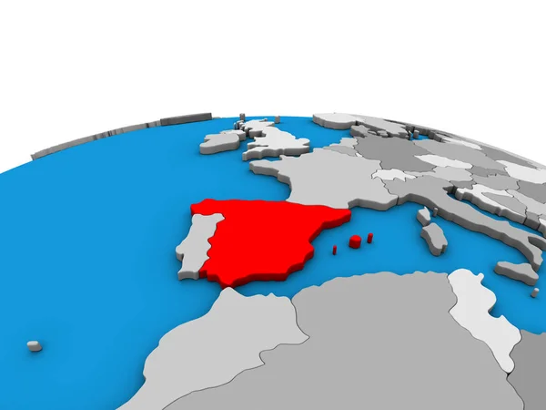 西班牙在政治3D — 图库照片
