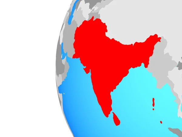 Saarc Členské Státy Modré Politické Globe Obrázek — Stock fotografie