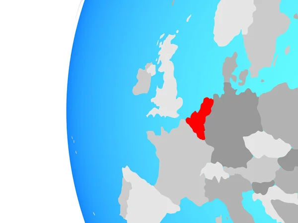 ベネルクス三国の連合では青の政治世界 イラストレーション — ストック写真