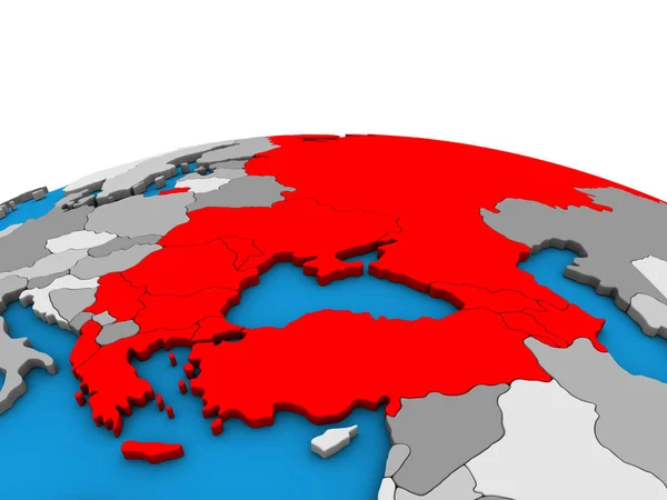 黑海经合组织国家的政治3D — 图库照片