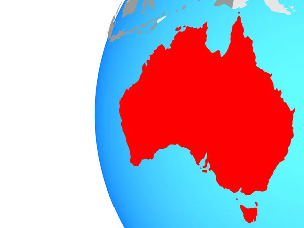 Australia Blue Political Globe Illustration — Stock Photo, Image