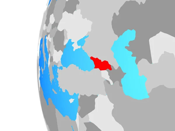 Georgia Blue Political Globe Illustration — Stock Photo, Image