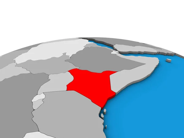 Кенія Політичні Моделі Землі Ілюстрація — стокове фото