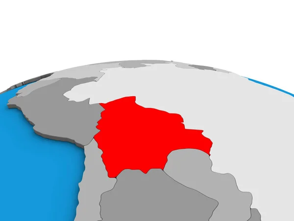 Болівії Політичні Моделі Землі Ілюстрація — стокове фото