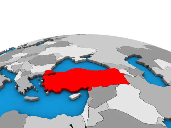 Туреччина Політичні Моделі Землі Ілюстрація — стокове фото