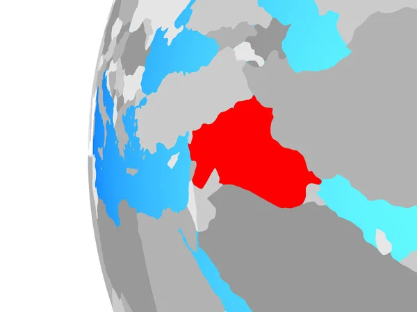 Stato Islamico Sul Globo Politico Blu Illustrazione — Foto Stock