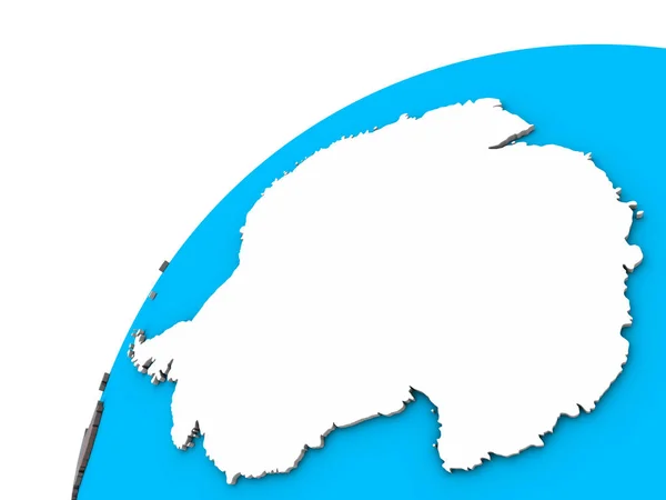 Antarctica Met Nationale Vlag Globe Illustratie — Stockfoto