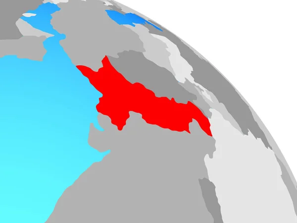 Пакистан Простий Синій Політичних Земної Кулі Ілюстрація — стокове фото