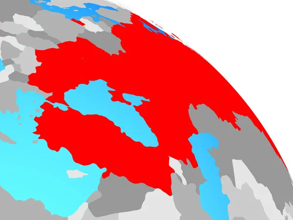 Zwarte Zeeregio Eenvoudige Blauwe Politieke Wereldbol Illustratie — Stockfoto