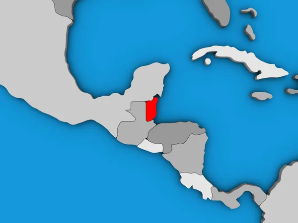 Belize Globo Político Azul Ilustração — Fotografia de Stock