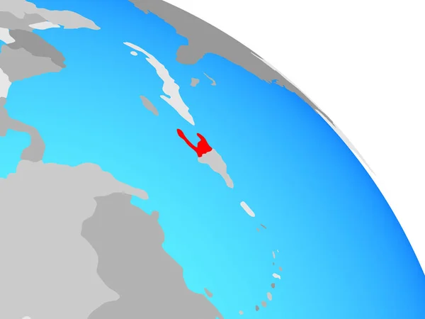 Egyszerű Kék Politikai Globe Haiti Illusztráció — Stock Fotó
