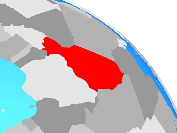 Нигер Простом Голубом Политическом Шаре Иллюстрация — стоковое фото