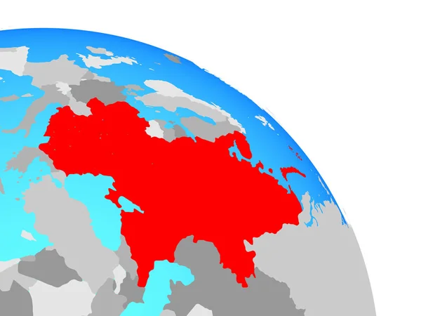 Східної Європи Простий Синій Політичних Земної Кулі Ілюстрація — стокове фото