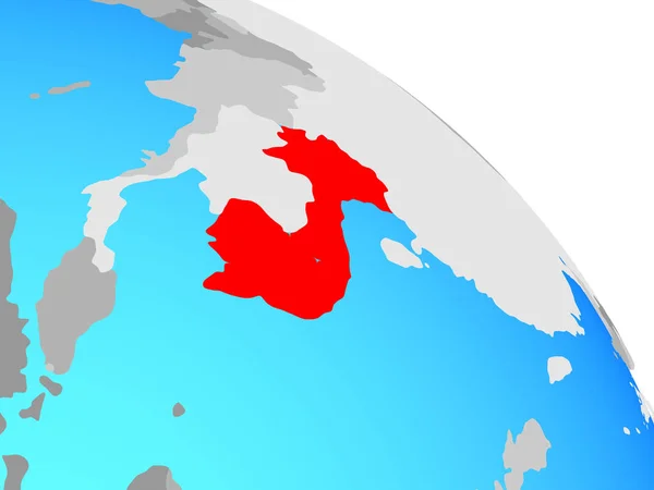 Indochina Eenvoudige Blauwe Politieke Wereldbol Illustratie — Stockfoto