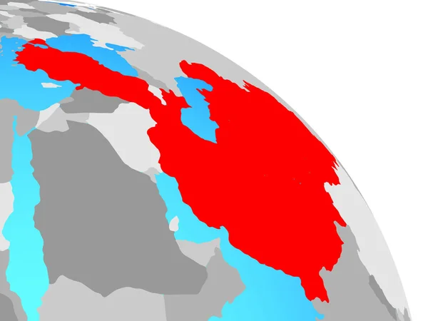 Eco Lid Staten Eenvoudige Blauwe Politieke Wereldbol Illustratie — Stockfoto