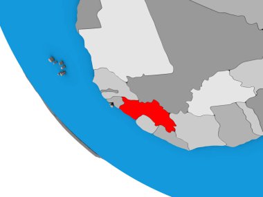 Gine basit 3d dünya üzerinde. 3D çizim.