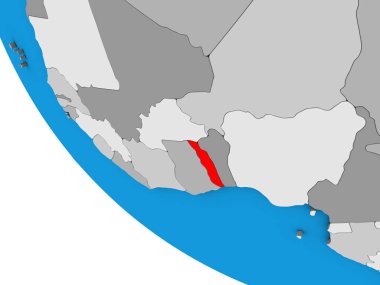Togo basit bir 3D kürede. 3B illüstrasyon.