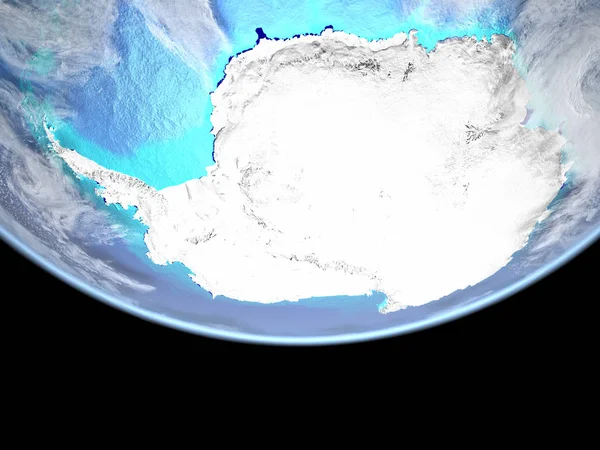 Antarctique Depuis Espace Très Haut Détail Surface Terre Avec Des — Photo