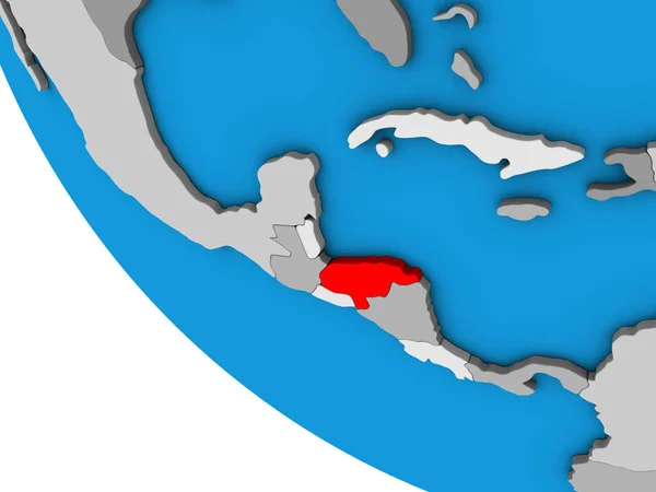 Honduras Basit Dünya Üzerinde Illüstrasyon — Stok fotoğraf