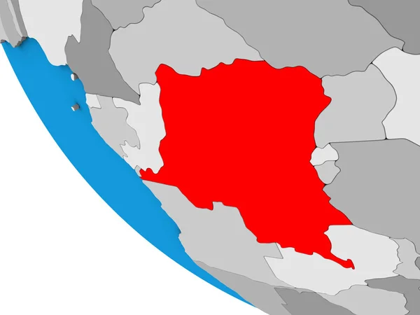 Dem Rep Конго Простий Моделі Землі Ілюстрація — стокове фото