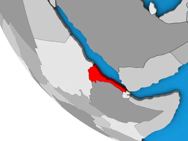 Eritreia Simples Globo Ilustração — Fotografia de Stock