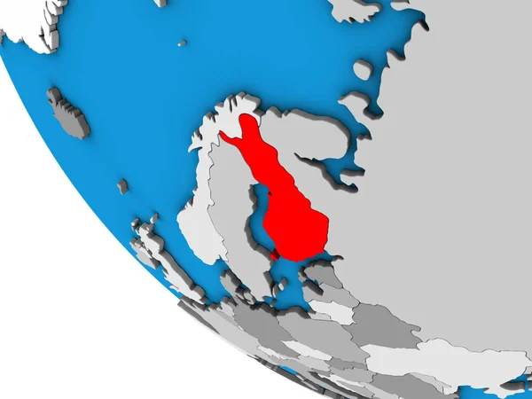 Finland Simple Globe Illustration — Stock Photo, Image