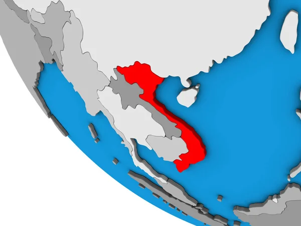 Вьетнам Простом Глобусе Иллюстрация — стоковое фото