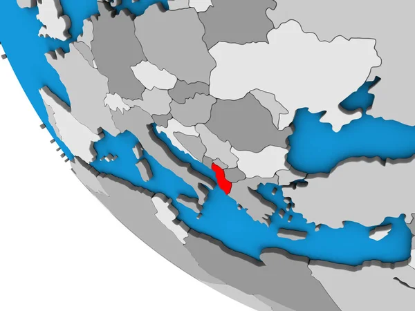 Albán Egyszerű Földgömb Illusztráció — Stock Fotó