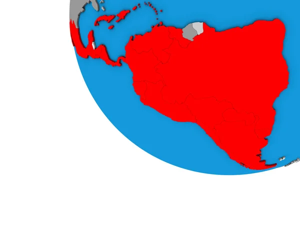 Latijns Amerika Eenvoudige Globe Illustratie — Stockfoto