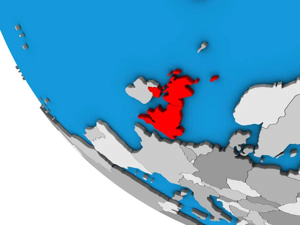 Szkocja Prostym Globusie Ilustracja — Zdjęcie stockowe