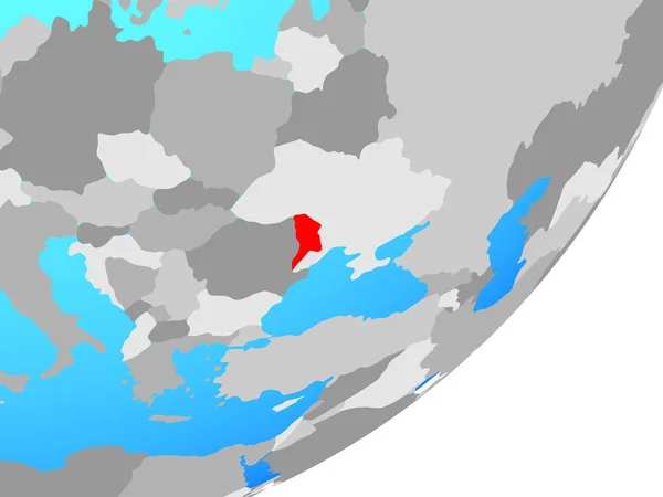 Moldavië Blauwe Politieke Wereldbol Illustratie — Stockfoto