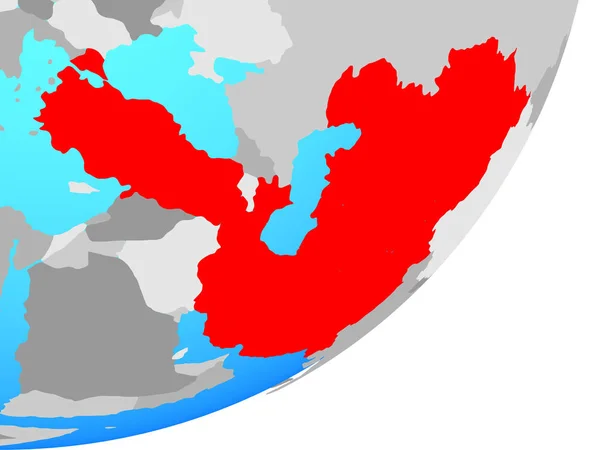 Eco Lid Staten Blauwe Politieke Wereldbol Illustratie — Stockfoto