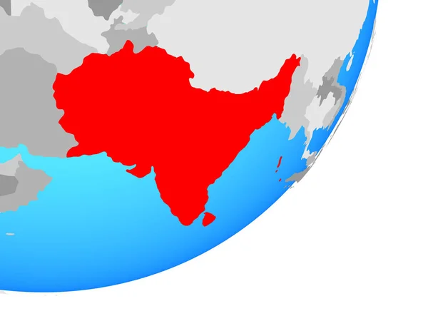 Saarc Členské Státy Modré Politické Globe Obrázek — Stock fotografie