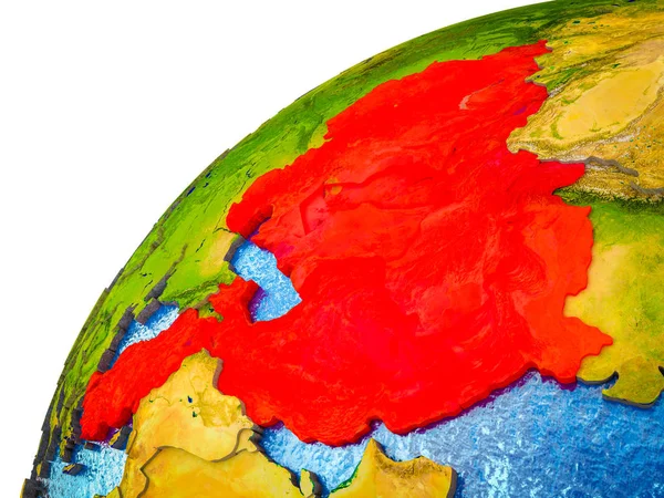 Estados Membros Eco Modelo Earth Com Fronteiras Países Visíveis Ilustração — Fotografia de Stock