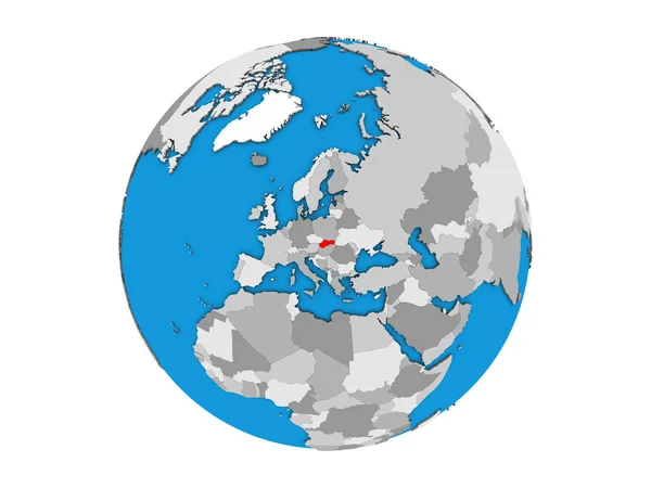 Словаччина Синій Політичних Моделі Землі Ілюстрація Ізольовані Білому Тлі — стокове фото