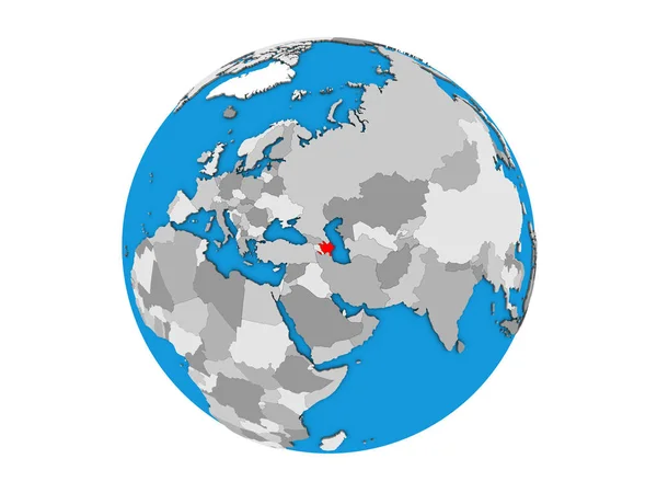Азербайджан Синій Політичних Моделі Землі Ілюстрація Ізольовані Білому Тлі — стокове фото
