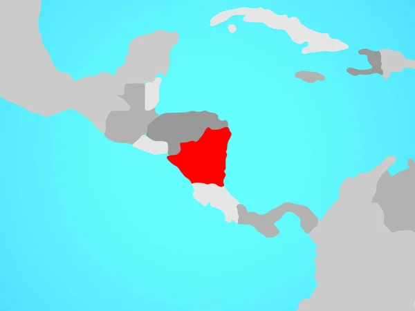 세계에 니카라과입니다 일러스트 — 스톡 사진
